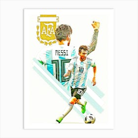 Lionel Messi 4 Art Print