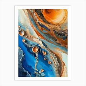 Natural Stone Swirling Patterns Art Print