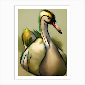 Duck beautiful Art Print