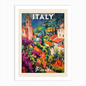 Ravello Italy 1 Fauvist Painting Travel Poster Art Print