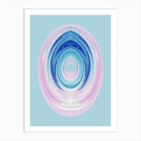 Pastel Healing Crystal Art Print