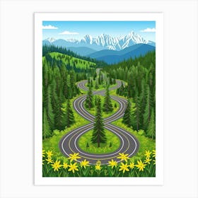 Road In The Mountains 7 Art Print