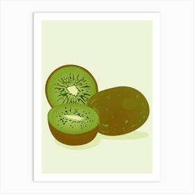 Kiwi Fruit Art Print