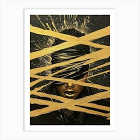 Gold And Black 56 Art Print