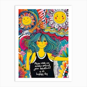 Happy Day-Reimagined Art Print