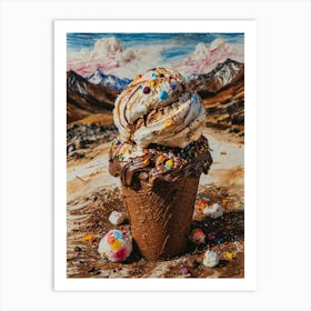 Ice Cream Cone 78 Art Print