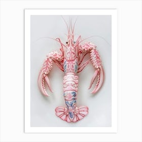 Pink Lobster Art Print