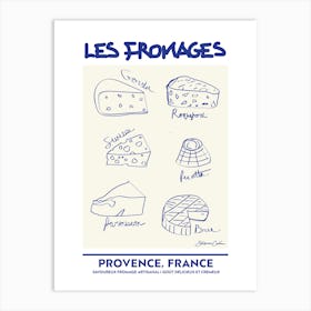 Les Fromages Art Print