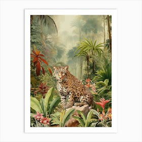 Jaguar In The Jungle 1 Art Print