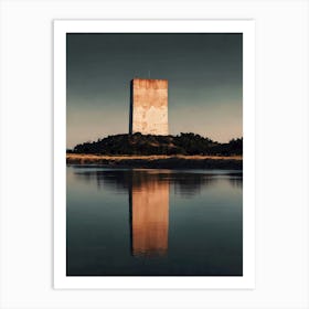 Tower On The Water Art Print