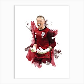 Jordan Pickford Art Print