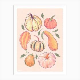 Pumpkins Art Print