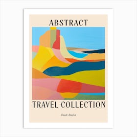 Abstract Travel Collection Poster Saudi Arabia 1 Art Print