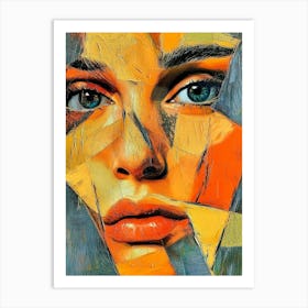 Abstract Face Art Print