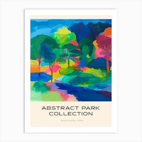 Abstract Park Collection Poster Ibirapuera Park Bogota Colombia 2 Art Print