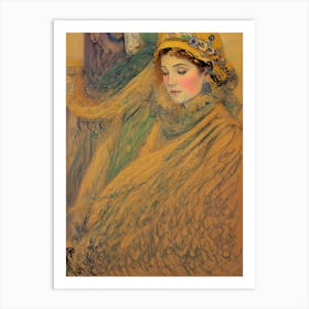 Lady In Yellow Art Print