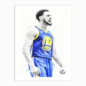 Klay Thompson Golden State Warriors Basketball Art Print