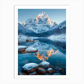 Nepal Mountain Art Print