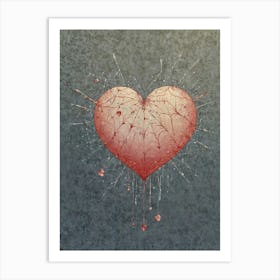 Broken Heart Art Print