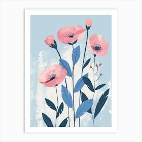 Pink Poppies 7 Art Print