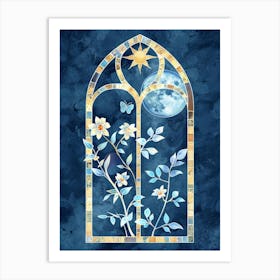 Moonlight Through The Window Art Print