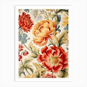 Floral Wallpaper 163 Art Print