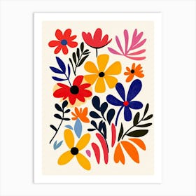 Abstract Floral Painting 4 Art Print