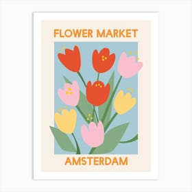 Flower Market Amsterdam Art Print