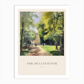 Parc De La Tete D Or Lyon France 2 Vintage Cezanne Inspired Poster Art Print