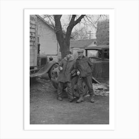 Two Farmers, Mapleton, Iowa By Russell Lee Art Print