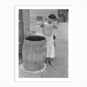 Untitled Photo, Possibly Related To San Antonio,The Mexican Section, Water Supply Of Mexican Family Living On The Art Print