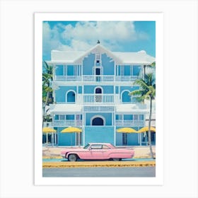 Bavaro Beach Dominican Republic 70's Art Print