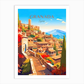 Granada Travel Spain Art Print