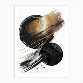 Abstract Black And Gold Canvas Print 28 Art Print