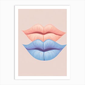 Lips On A PB VECTOR ART  Art Print