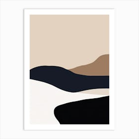 Sunlit Traces Minimalist Style Art Print