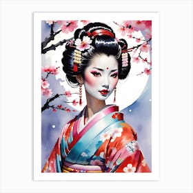 Geisha 187 Art Print