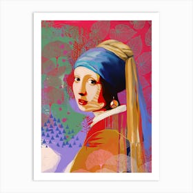 Girl With A Pearl Earring Art Print