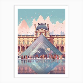 The Louvre Museum Paris France Art Print