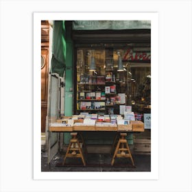 Bookshop, Paris France Art Print