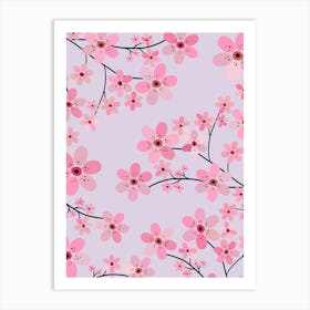 Cherry Blossom | 06 – Lavender Art Print