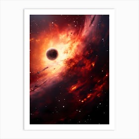 Black Hole In Space Art Print