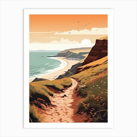 The Wales Coast Path Wales 1 Hiking Trail Landscape Art Print