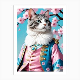 Chinese Cat 4 Art Print