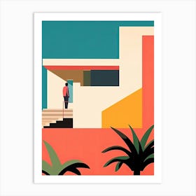 Costa Del Sol, Spain, Bold Outlines 2 Art Print