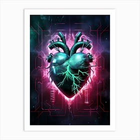 Heart Of Cyberpunk Art Print
