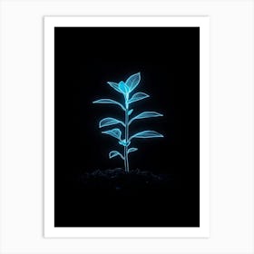 Neon Plant 9 Art Print