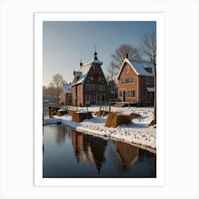 Winter In The Netherlands Art Print