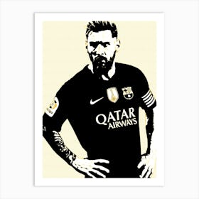 Lionel Messi Soccer Art Print