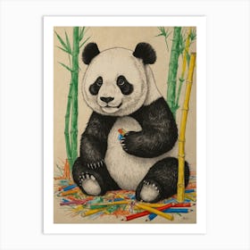 Panda Bear 34 Art Print